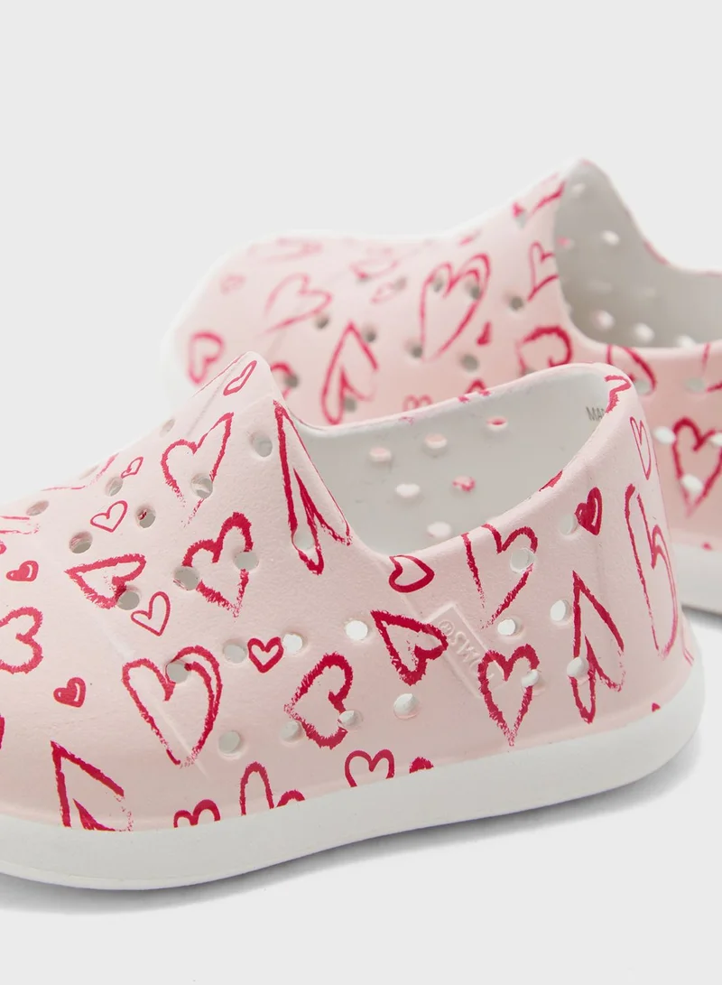 TOMS Kids Printed Slip Ons