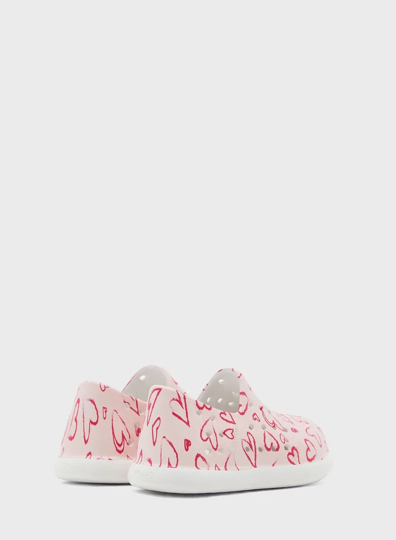 TOMS Kids Printed Slip Ons