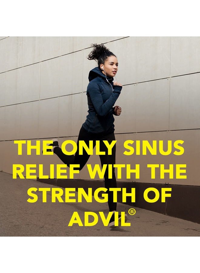Advil Sinus Congestion and Pain, Sinus Relief Medicine, Pain Reliever and Fever Reducer with Ibuprofen and Phenylephrine HCl - 50 Coated Tablets - Image 4
