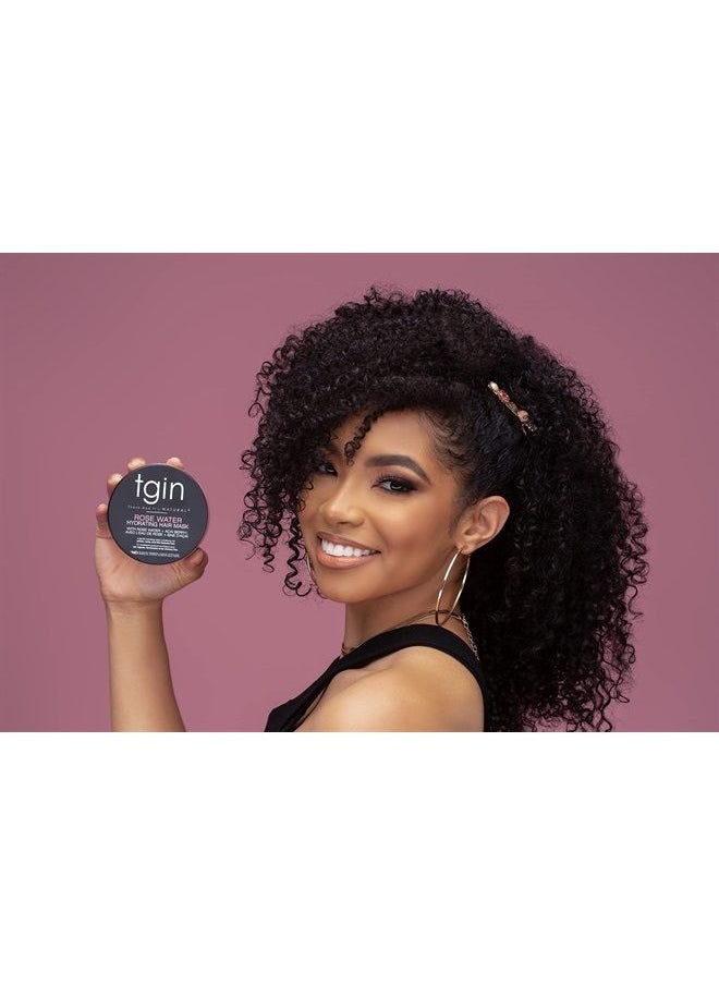 Thank God It's Natural - tgin Rose Water Hydrating Hair Mask for Natural hair, with Rose Water and Acai Berries, Hydrating Conditioning Treatment for Dry Hair, 12 oz - Image 1