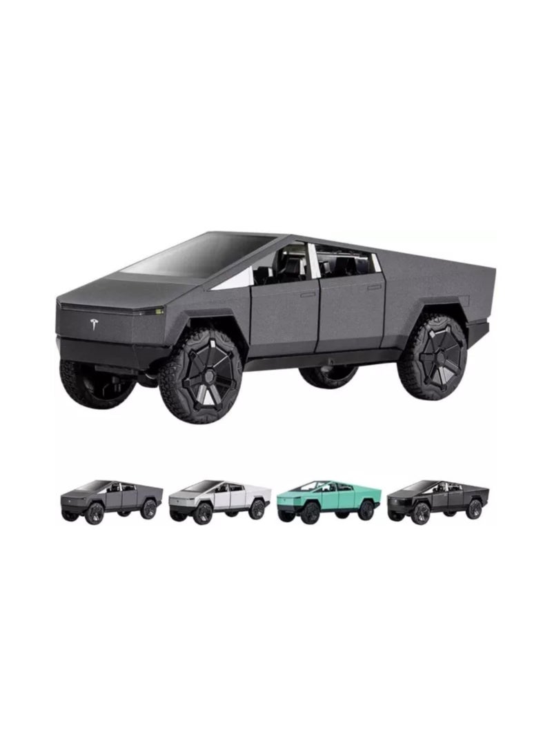XHD - نموذج معدني لشاحنة تسلا سايبر تراك - دايكاست بمقياس 1:24 XHD 🚗⚡ - Image 1