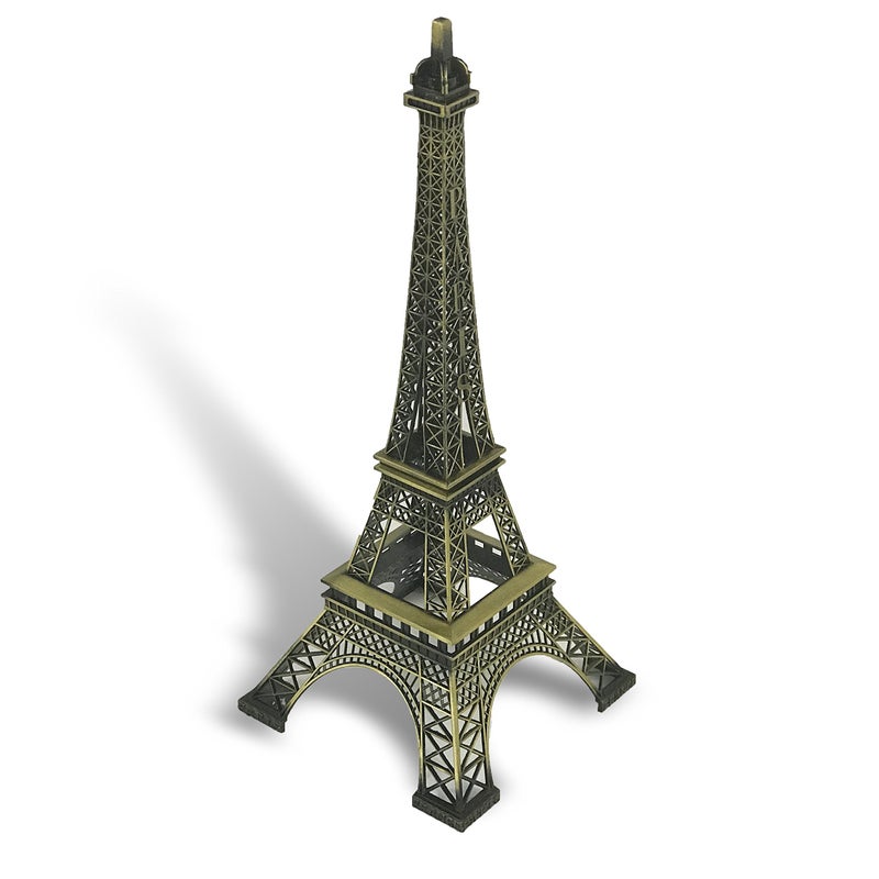 allgala allgala 15"" Eiffel Tower Statue Decor Alloy Metal  Bronze  - Image 2