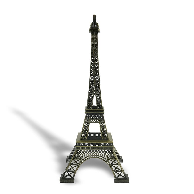allgala allgala 15"" Eiffel Tower Statue Decor Alloy Metal  Bronze  - Image 1