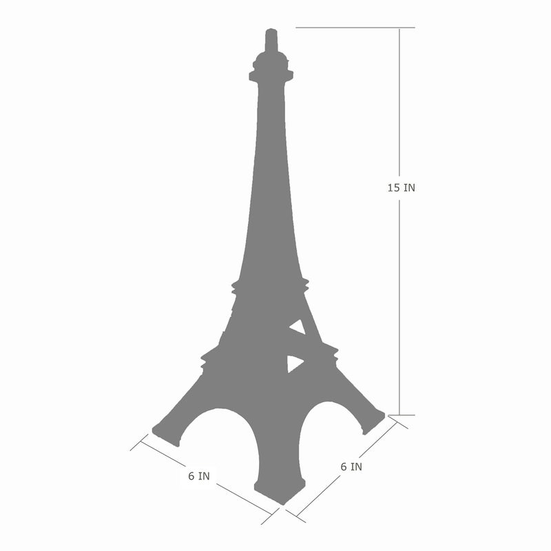 allgala allgala 15"" Eiffel Tower Statue Decor Alloy Metal  Bronze  - Image 3