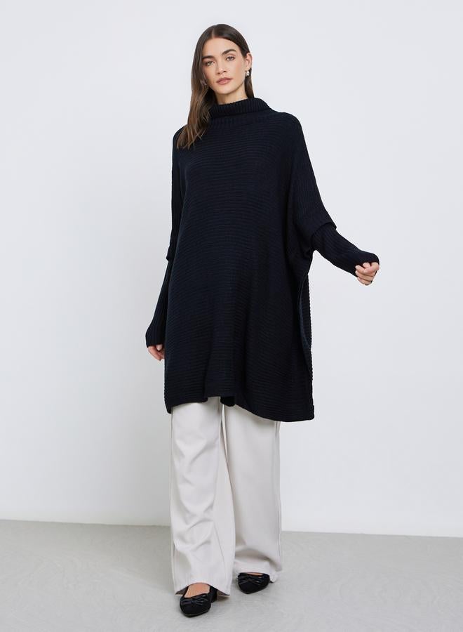 ستايلي سويتر محبوك مُطرّز بقصة فضفاضة - Image 2