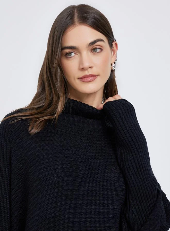 Styli Styli Oversized Longline Chunky Knit Sweater