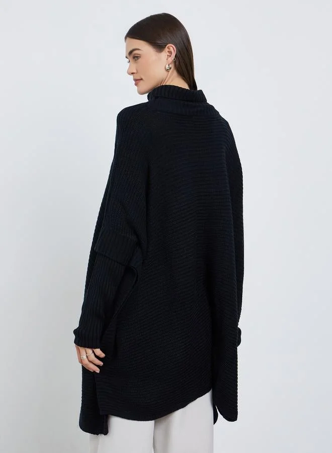 Styli Styli Oversized Longline Chunky Knit Sweater
