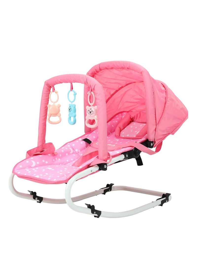 BABY PLUS Baby Bouncer Seat Pink - Image 1
