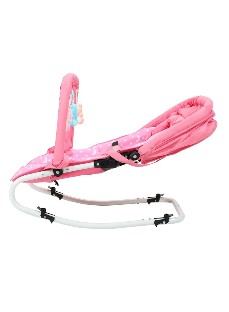 BABY PLUS Baby Bouncer Seat Pink - Image 4