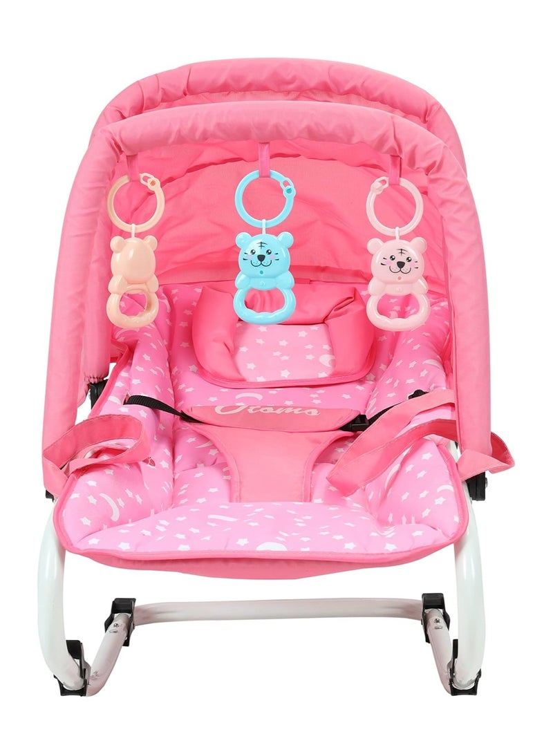 BABY PLUS Baby Bouncer Seat Pink - Image 2