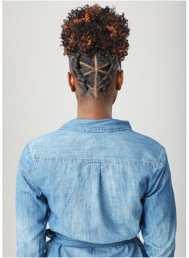 Curls Kinks & Co Coily 3C4A Instant Drawstring Ponytail Ip Rule Breaker (T1B/30 [T:Off Black B:Light Auburn])