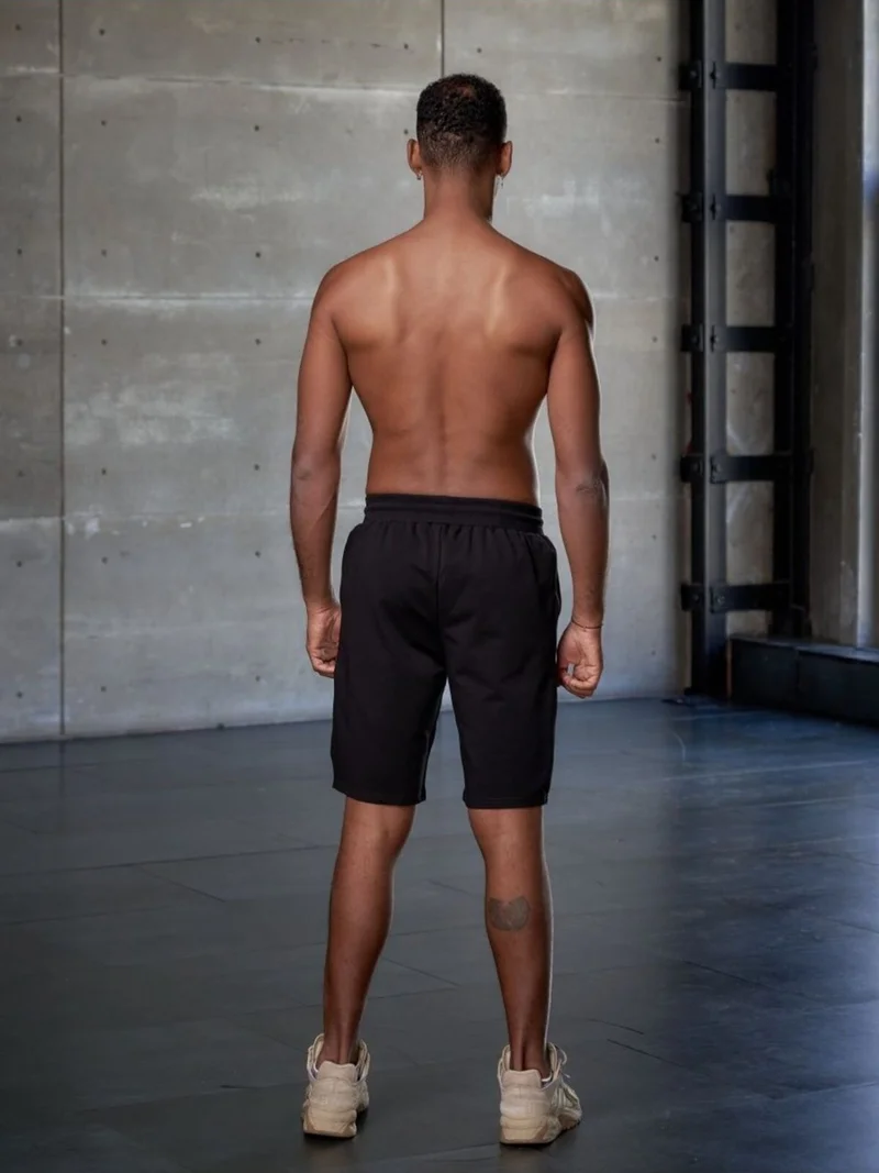 ميستريك Sports Shorts Loose Cut Comfortable Shorts Cotton Combed Shorts Black