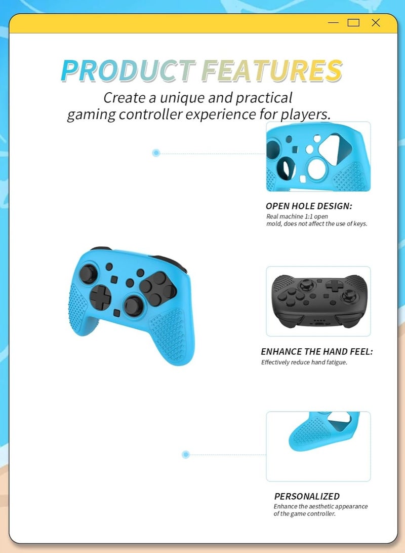 غلاف سيليكون واقي لجهاز تحكم Nintendo Switch 2 Pro - غلاف سيليكون واقي متوافق مع جهاز التحكم Switch 2 PRO، يتميز بمقابض محسنة وحماية شاملة. - Image 2