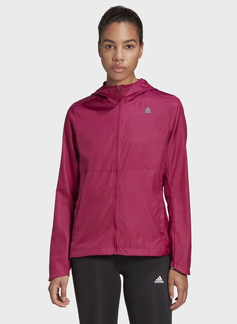 Adidas Own The Run Hooded Jacket