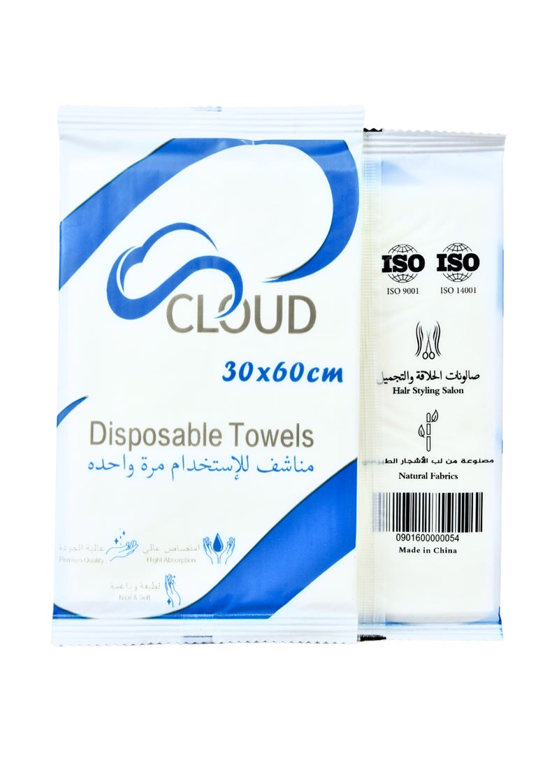 كلاود مناشف كلود للاستخدام مرة واحدة – مقاس 30×60 سم – 50 قطعة - Image 5