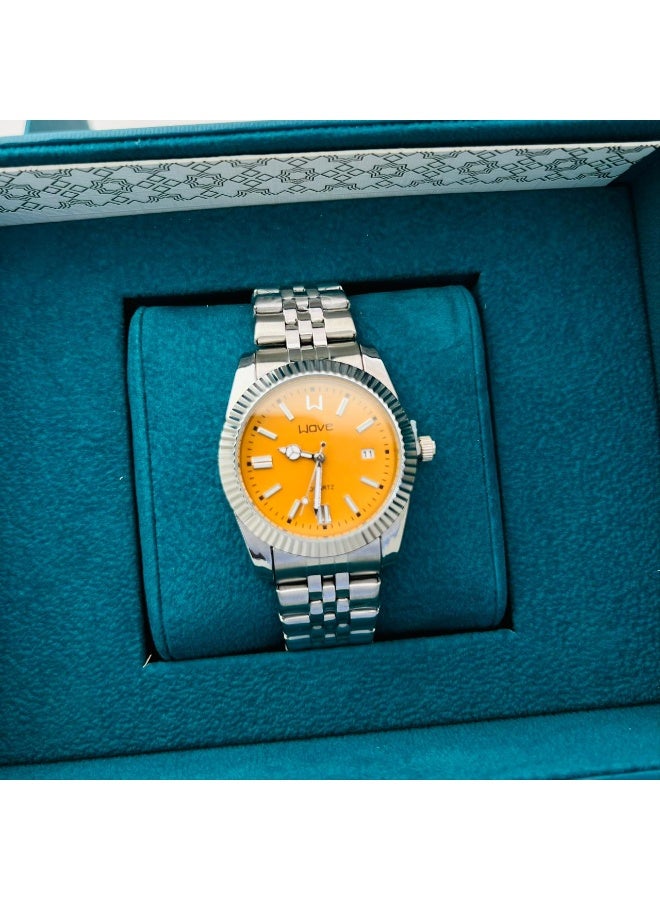 Men's stainless steel watch, elegant and beautiful design