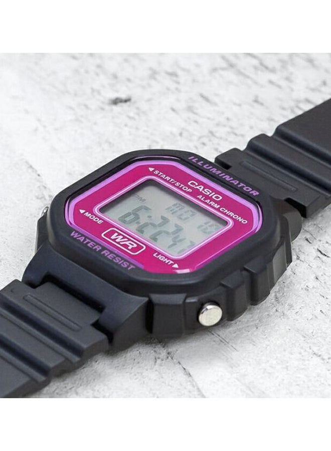 CASIO Women Youth Water Resistant Digital Watch LA-20WH-4A - 35 mm - Black - Image 5