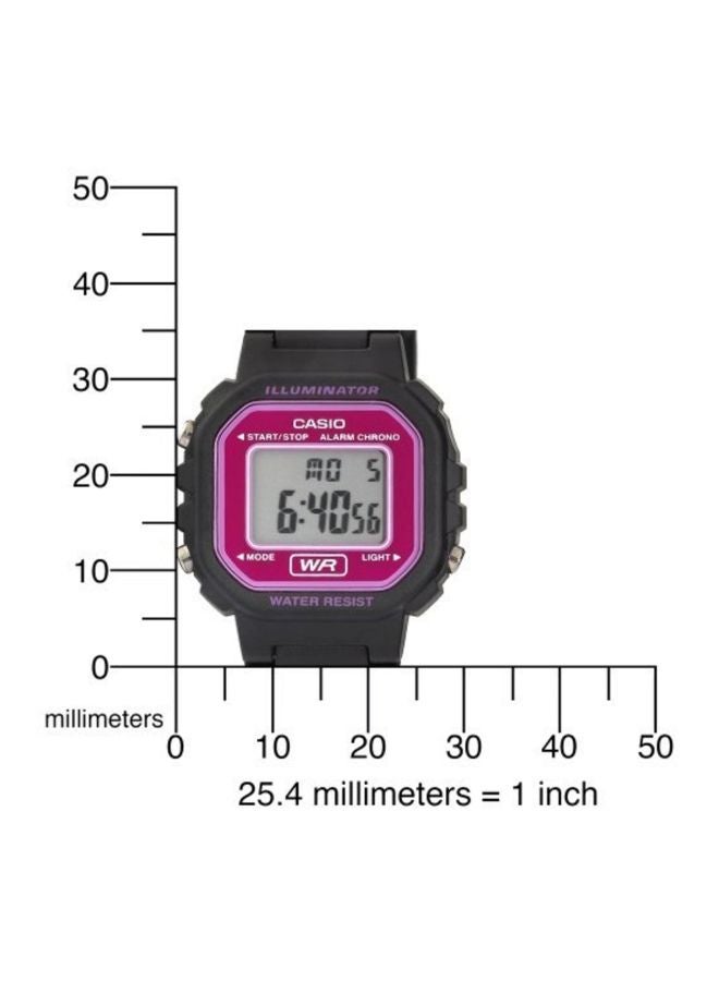 CASIO Women Youth Water Resistant Digital Watch LA-20WH-4A - 35 mm - Black - Image 4