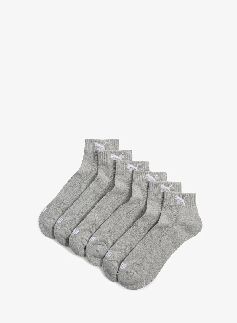 Puma 3 Pack Cushioned Quarter Socks