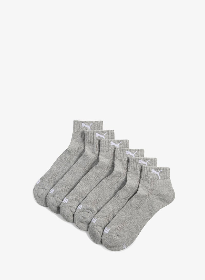 PUMA 3 Pack Cushioned Quarter Socks - Image 1