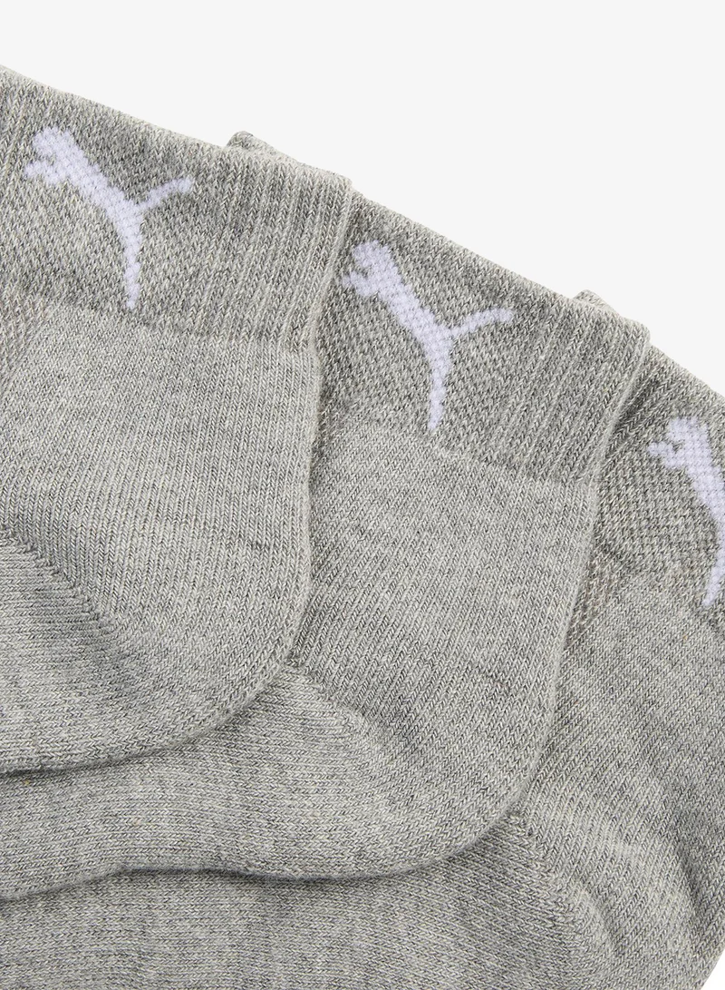 Puma 3 Pack Cushioned Quarter Socks
