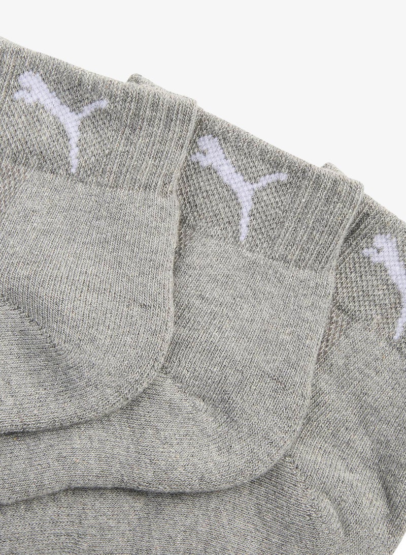 PUMA 3 Pack Cushioned Quarter Socks - Image 2
