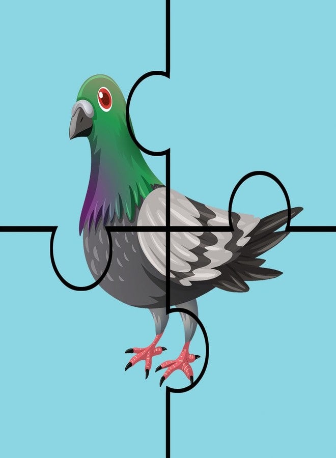 Homecute Wooden Jigsaw Puzzle Game for Children & Kids, Wooden Puzzle for Kid's, Birthday Return Gifts for Kids, Learning & Education Toy 3-4 Years Kid’s- 4 Pieces Pack of 6 (Bird) - Image 5