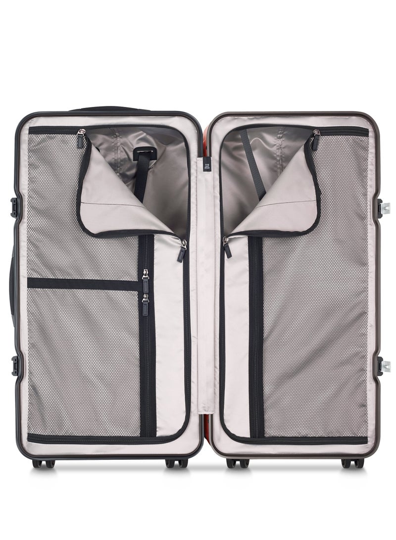PEUGEOT Voyages 73 cm Hardcase 4 Double Wheel Check-In Luggage Trunk Trolley - Red  - Image 3