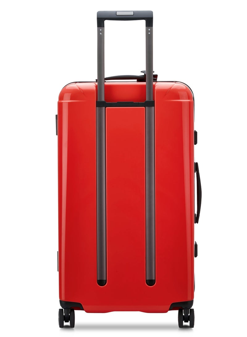 PEUGEOT Voyages 73 cm Hardcase 4 Double Wheel Check-In Luggage Trunk Trolley - Red  - Image 2