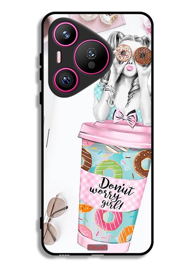 Tolwak Huawei Pura 70 Protective Case Cover Donut Worry Girl - Image 1