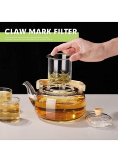 GGEROU Glass Teapot With Glass Infuser,900ml/30oz Teapot With Strainer For Loose Tea,Stovetop Safe Tea Kettle  - Image 2