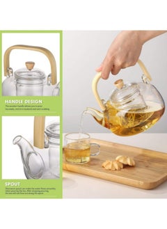 GGEROU Glass Teapot With Glass Infuser,900ml/30oz Teapot With Strainer For Loose Tea,Stovetop Safe Tea Kettle  - Image 4