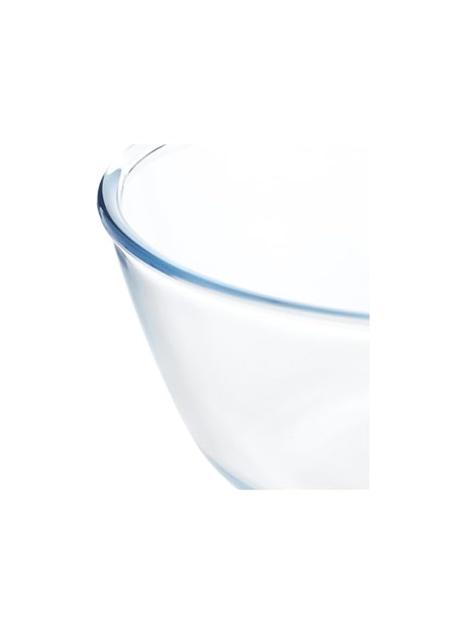 S-TOP ROUND GLASS MIXING BOWL OVEN SAFE MIXING BOWL GLASS SERVING BOWL 1.3 LITER - Image 3