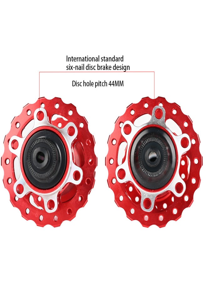 ARC 1 Pair MTB Bike Hub Front Rear HG 8-11 Speed 4 Claws 36 Holes Disc Brake Hubs with Quick Release Lever - Image 2