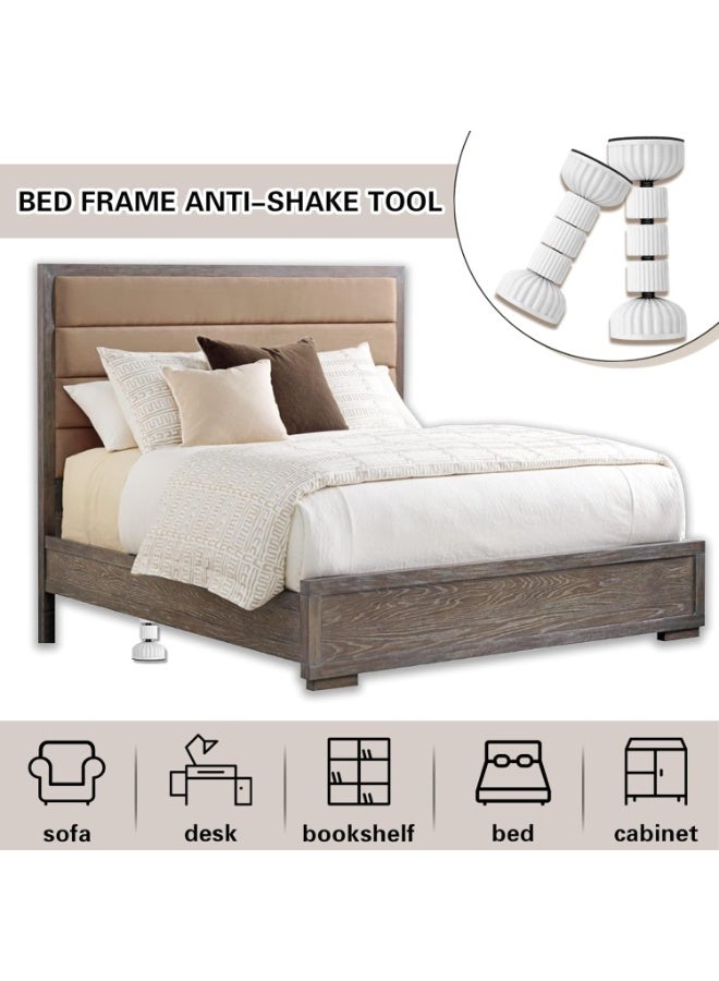 Headboard Plugs, 2 Pcs Bed Stoppers for Headboard, Adjustable Bedside Table Bed Telescopic Support Stabilizer Plugs, Bedside Anti Shake Tool for Beds Cabinets Sofas, 3.7-4.5 inch - Image 5