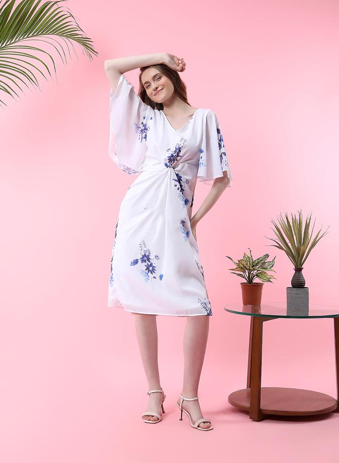 Mish Floral Twist-Front Dress  - Image 1