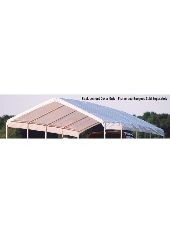 ShelterLogic ShelterLogic SuperMax All Purpose Outdoor 12 x 26-Feet Canopy Replacement Cover for SuperMax Canopies (Cover Only, Frame Not Included) - Image 2