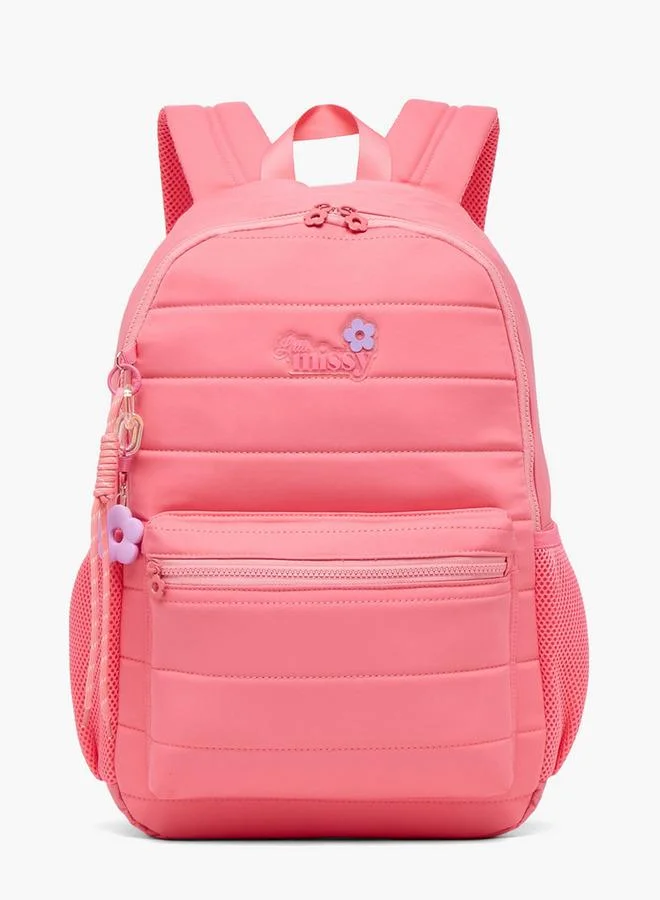 ليتل ميسي Quilted School Backpack For Kids 13+ Years With Padded Laptop Compartment