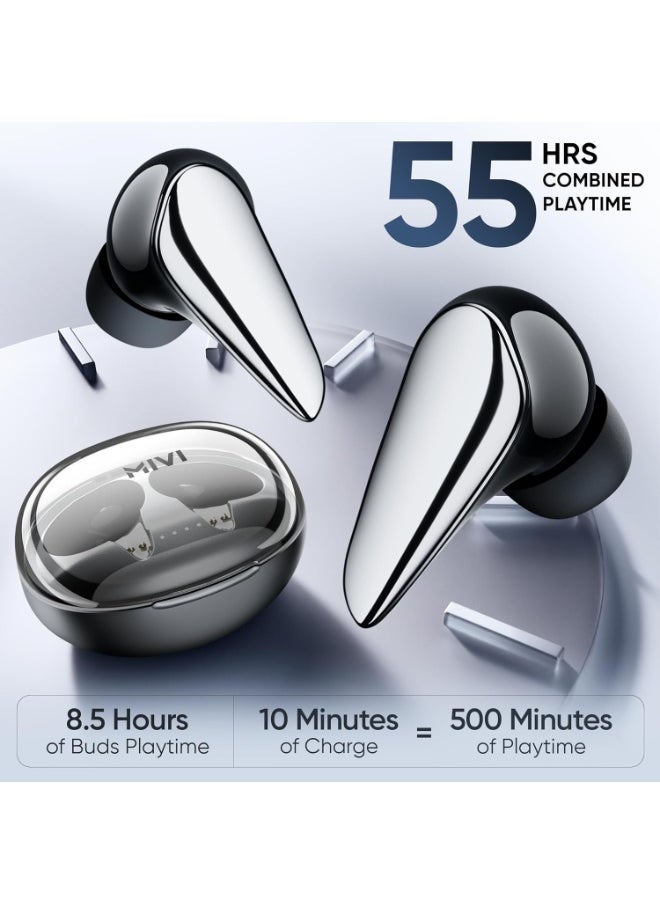 Mivi - Mivi DuoPods i7 in Ear Ear Buds Wireless -The 3rd Dimension of Sound with 3D Soundstage, High Fidelity Drivers, Advanced Audio Codec for Lossless Audio Earbuds, Made in India - Image 1