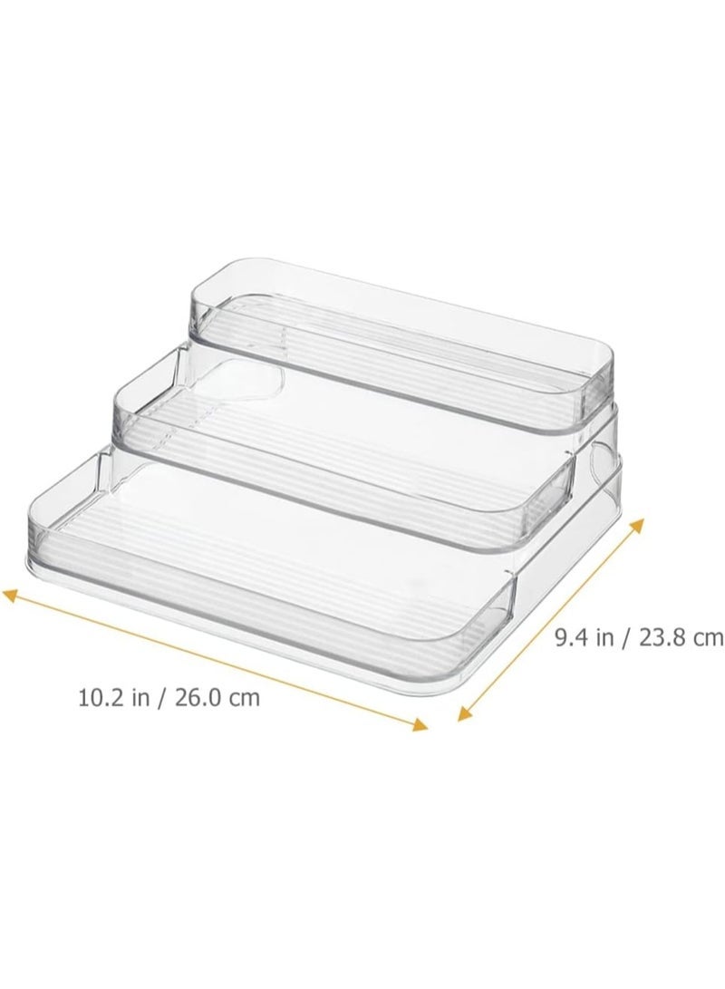 BPA Acrylic Risers Display Stand, 3 Tier Cupcake Holder, Clear Perfume Organizer Stand, Display Shelf for Figures and Collection, Dessert Shelves for Party, Display Risers for Decoration and Organizer - Image 3