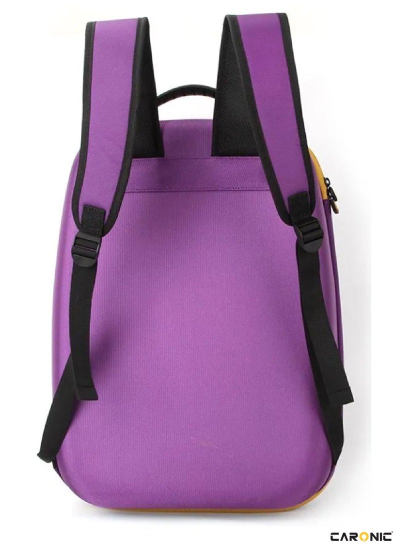 CARONIC Travel Handbag For PS5 Console Shockproof Shoulder Bag Purple  - Image 3