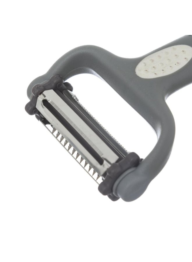 Five Simply Smart 3-Blade Razor Style Peeler Grey and White 19.1 x 2.2 x 7.3 cm 151078 - Image 3