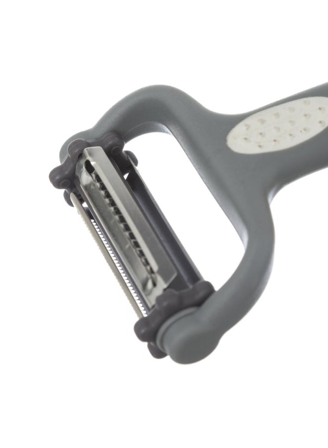 Five Simply Smart 3-Blade Razor Style Peeler Grey and White 19.1 x 2.2 x 7.3 cm 151078 - Image 4