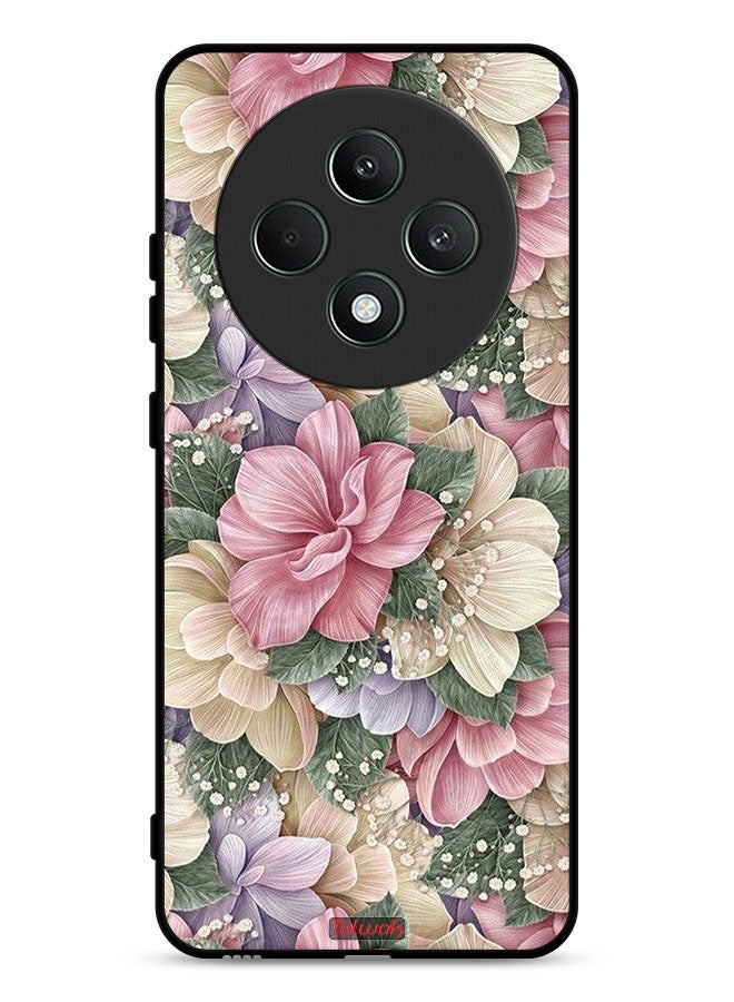 Tolwak Oppo Reno12 F 5G Protective Case Cover Hd Floral - Image 1