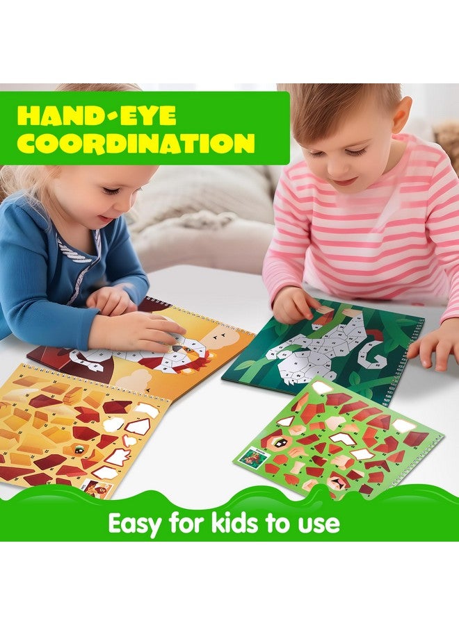 JOYIN 4-Pack Crafts for Kids Sticker Painting Book Gift Party Favor Creations 40 Pictures - Mess-Free Art Play for Kids' Creative Adventures at Home and While Traveling - Image 4