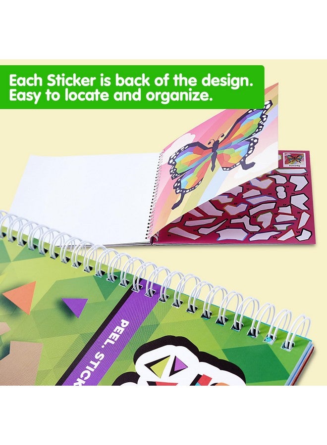 JOYIN 4-Pack Crafts for Kids Sticker Painting Book Gift Party Favor Creations 40 Pictures - Mess-Free Art Play for Kids' Creative Adventures at Home and While Traveling - Image 5