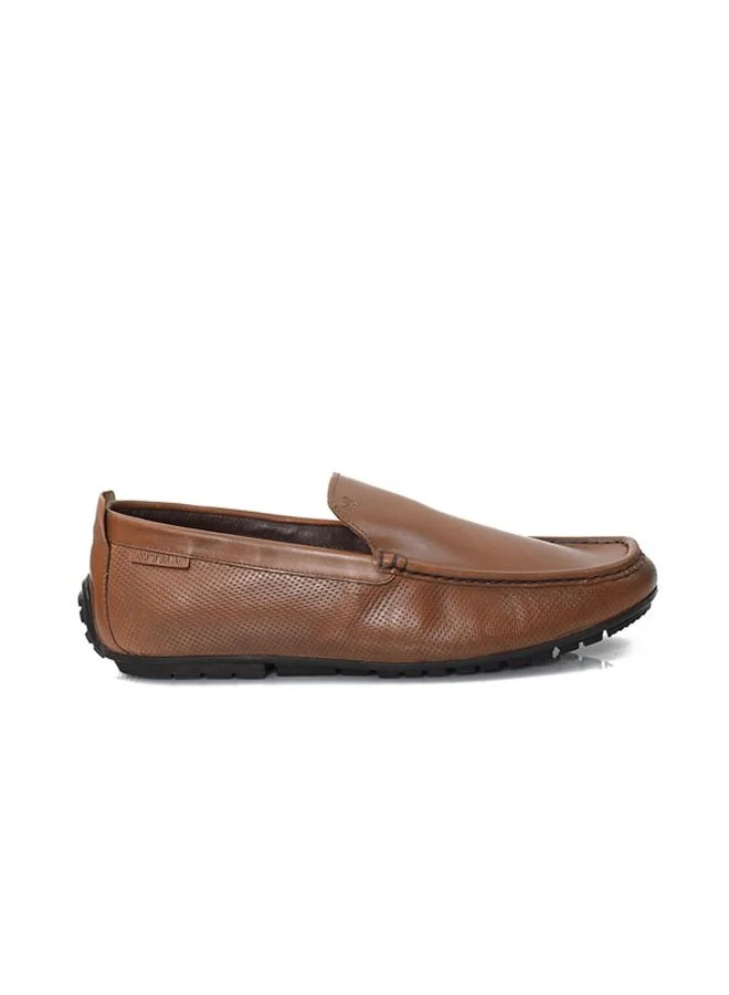 ATTILIO Men's Shoexp 3 Oxford Derby Loafer Slip On Comfort Tan Brown Leather Office Formal Party Casual Wear Premium Shoes
