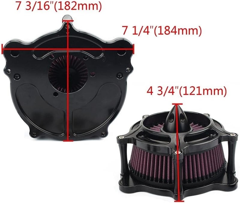 Wivplex Motorcycle Turbine Spike Air Filter - Image 2