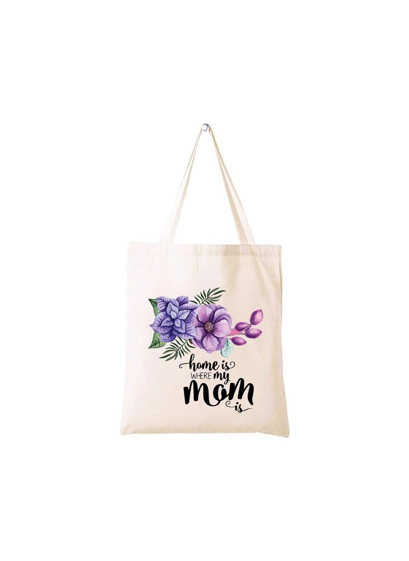 PRINTSHOP4ME Mother's day gift Cotton Bag Funny Designs Print - Reusable Canvas Tote Bag - Eco Friendly - Lightweight - Grocery Shopping Bag - Gifts for Mother - Office, Travel  - Image 1