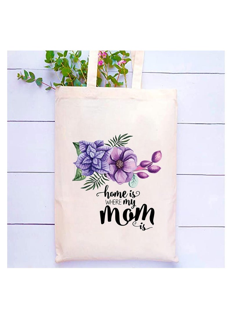 PRINTSHOP4ME Mother's day gift Cotton Bag Funny Designs Print - Reusable Canvas Tote Bag - Eco Friendly - Lightweight - Grocery Shopping Bag - Gifts for Mother - Office, Travel  - Image 2